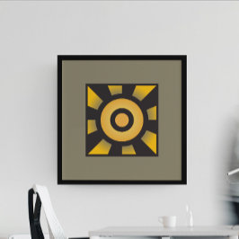 Geometriskt Lagrar: Minimalistcirklar och Linjer Poster