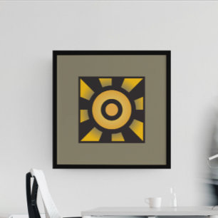 Geometriskt Lagrar: Minimalistcirklar och Linjer Poster