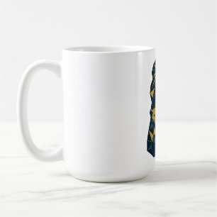 Geometriskt Lejont Pappa med Unge bästa Pappa Kaffemugg