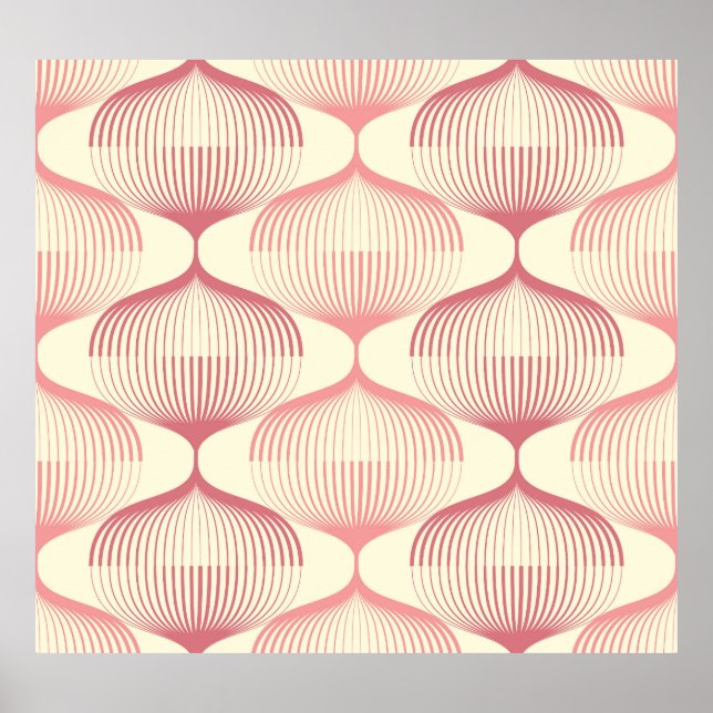 Geometriskt Linjer: Abstrakt Sömlös bakgrund. Poster (Framsidan)