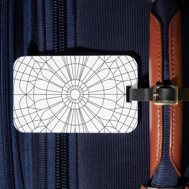 Geometriskt Mandala-mönster Bagagebricka (Framsida Insitu 4)