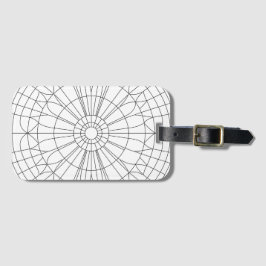 Geometriskt Mandala-mönster Bagagebricka