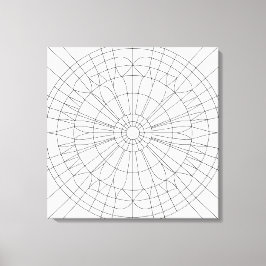 Geometriskt Mandala-mönster Canvastryck