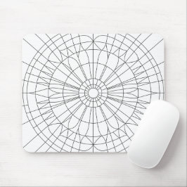 Geometriskt Mandala-mönster Musmatta