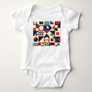 Geometriskt medelårhundrade: Funky Retro Mönster. T Shirt