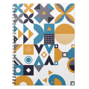 Geometriskt minimalistiskt mönster. Abstraktens be Anteckningsbok