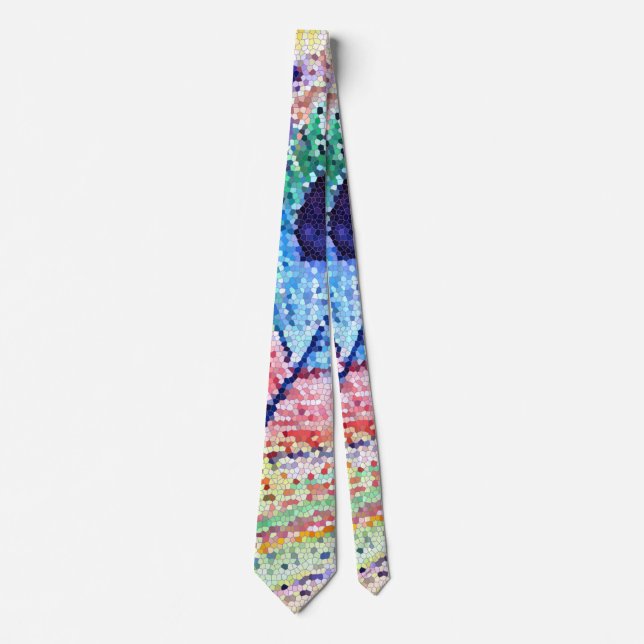 Geometriskt minsta konstbeslag Feather Tie Slips (Framsida)