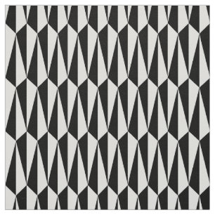 Geometriskt Mitt--Århundrade, svartvitt Tyg