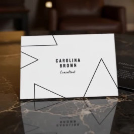 Geometriskt modernt Affärskort för anpassningsbarn Visitkort