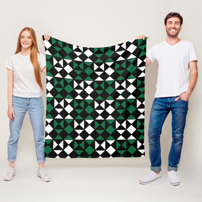Geometriskt Modernt Geometriskt Mönster Fleecefilt (På plats)