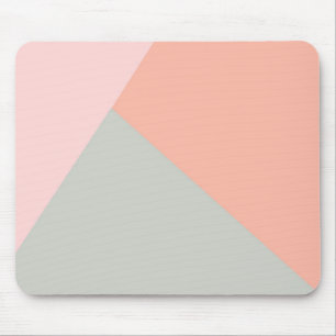 Geometriskt modernt pastellblock för abstrakt fä musmatta