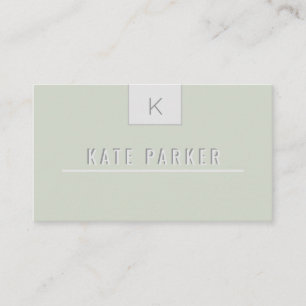 Geometriskt monogram för minimal professionell visitkort