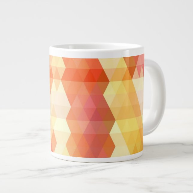 Geometriskt mönster 1 jumbo mugg (Framsida höger)