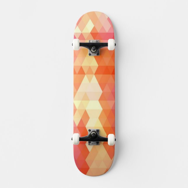 Geometriskt mönster 1 skateboard bräda 20,5 cm (Framsida)