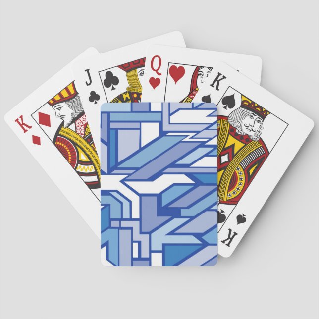 Geometriskt mönster 2 casinokort (Baksidan)