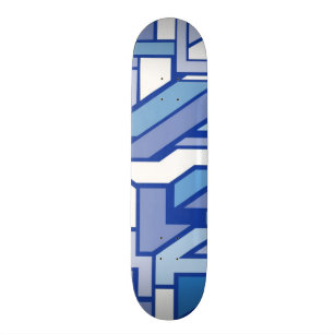 Geometriskt mönster 2 old school skateboard bräda 18 cm