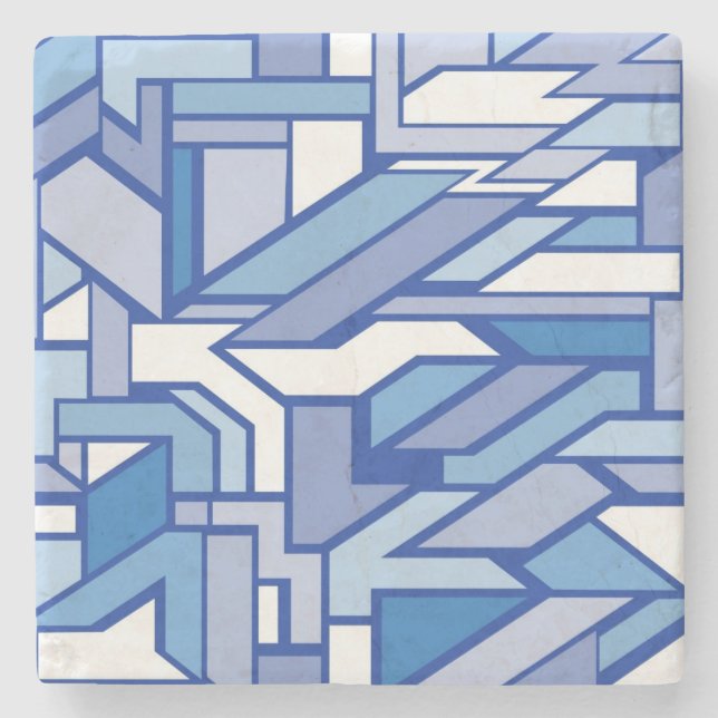 Geometriskt mönster 2 stenunderlägg (Framsidan)