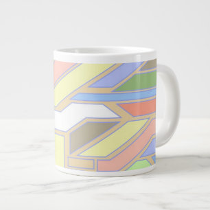 Geometriskt mönster 3 jumbo mugg