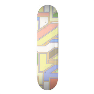 Geometriskt mönster 3 mini skateboard bräda 18,7 cm