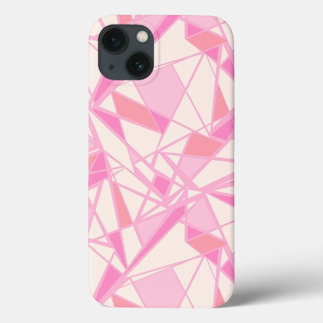 Geometriskt mönster abstrakt färg rosa  (Baksida)