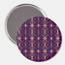 Geometriskt mönster av korsande diamantformer  magnet