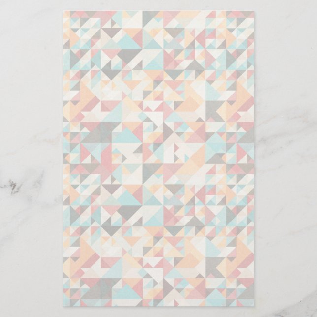 Geometriskt Mönster Brevpapper (Framsida)