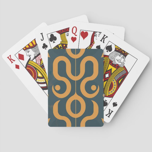 Geometriskt mönster casinokort (Baksidan)