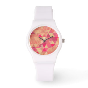 Geometriskt mönster för blomma armbandsur