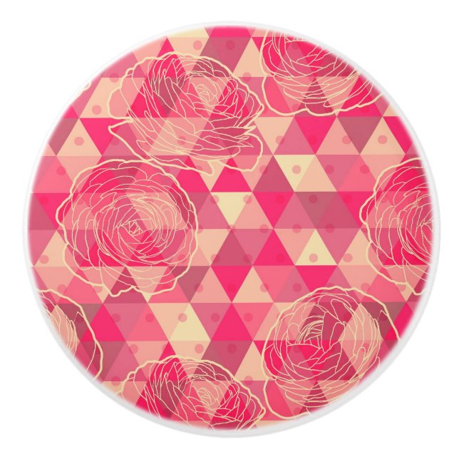 Geometriskt mönster för blomma knopp (Framsidan)