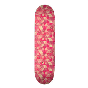 Geometriskt mönster för blomma skateboard bräda 19,5 cm