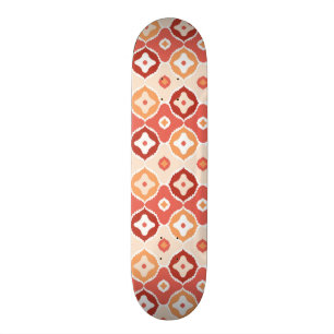 Geometriskt mönster för guld- ikat skateboard bräda 21,5 cm
