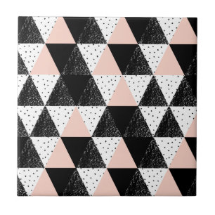 Geometriskt mönster för hand plockadetriangel kakelplatta