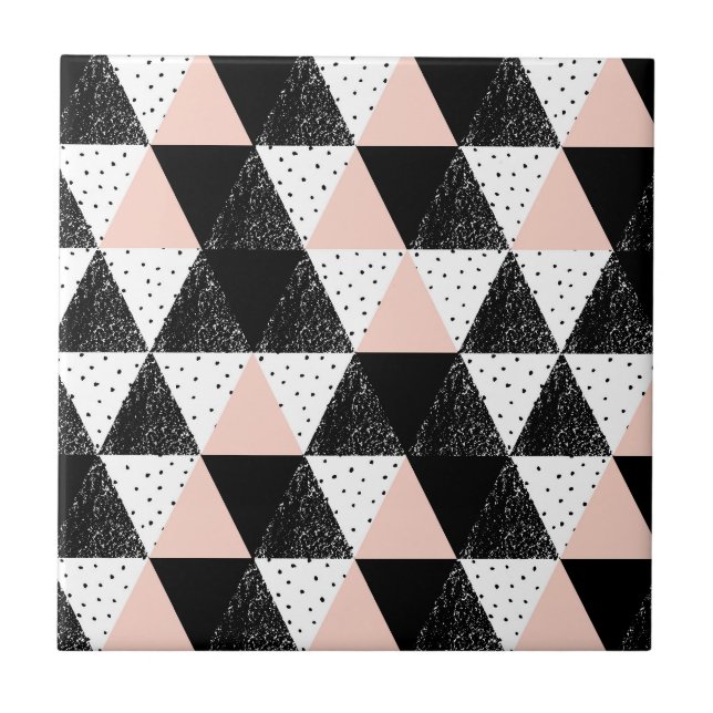 Geometriskt mönster för hand plockadetriangel kakelplatta (Framsidan)