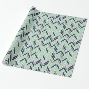 Geometriskt mönster för modern Herringbonesparre Presentpapper