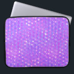 Geometriskt mönster för purpurfärgade rosa laptop fodral<br><div class="desc">Anpassad design</div>