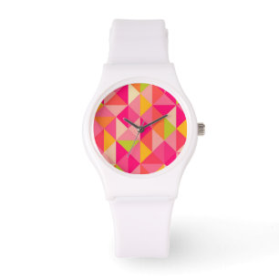 Geometriskt mönster för trianglar armbandsur