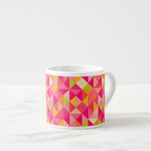 Geometriskt mönster för trianglar espressomugg