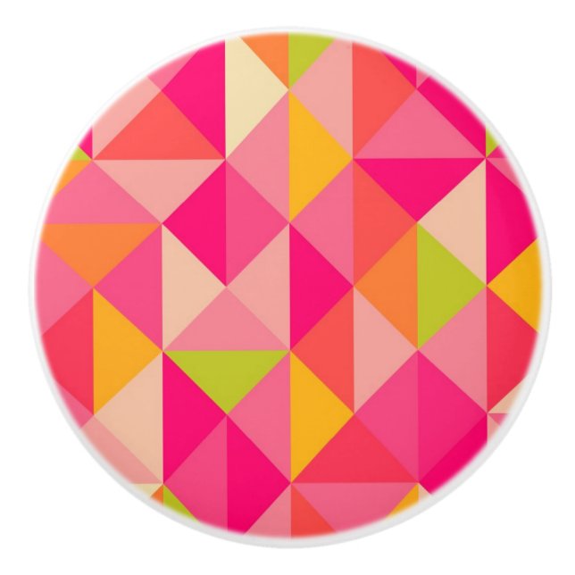 Geometriskt mönster för trianglar knopp (Framsidan)