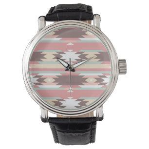 Geometriskt mönster i aztec stil 2 armbandsur
