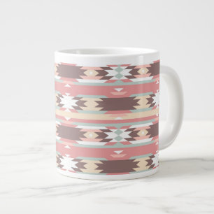 Geometriskt mönster i aztec stil 2 jumbo mugg