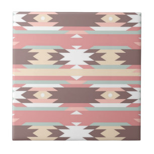 Geometriskt mönster i aztec stil 2 kakelplatta