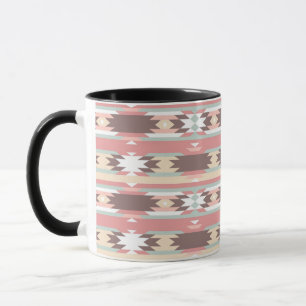 Geometriskt mönster i aztec stil 2 mugg