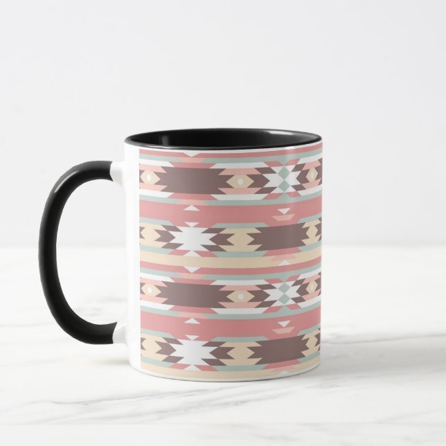 Geometriskt mönster i aztec stil 2 mugg (Vänster)
