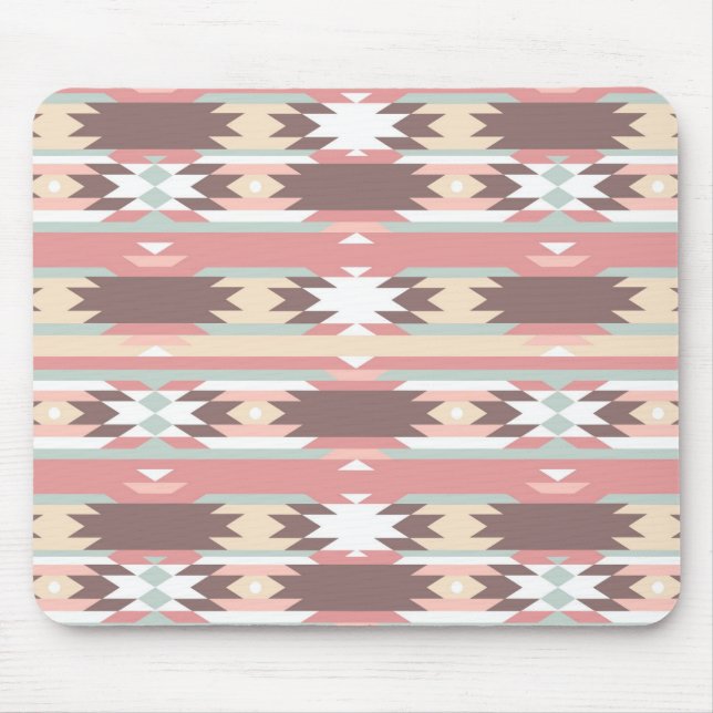 Geometriskt mönster i aztec stil 2 musmatta (Framsidan)