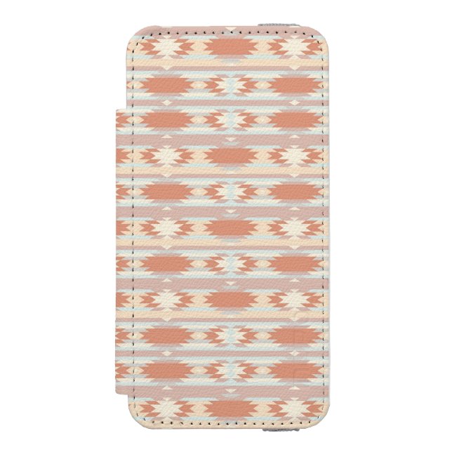 Geometriskt mönster i aztec stil 3 incipio iPhone wallet skal (Folio Framsidan)