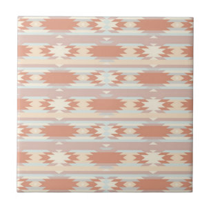 Geometriskt mönster i aztec stil 3 kakelplatta
