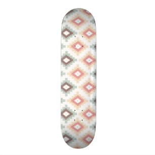 Geometriskt mönster i aztec stil mini skateboard bräda 18,7 cm