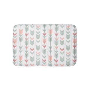 Geometriskt mönster i retro stil badrumsmatta