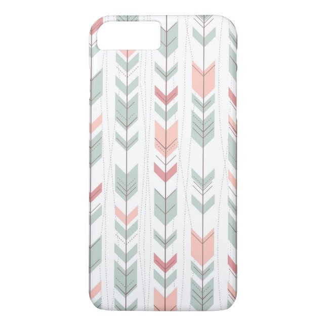 Geometriskt mönster i retro stil Case-Mate iPhone skal (Baksida)