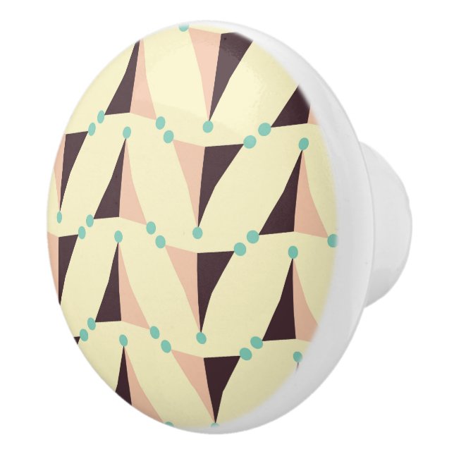 Geometriskt mönster i retro-stil knopp (Höger)